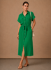 Elegant women's sleeveless formal dress by FJØRNA, lightweight and perfect for special occasions, shown from the front.