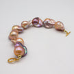 LISGARDEN Lavender Bracelet Featuring Large Baroque Pearls in Lavender Hue