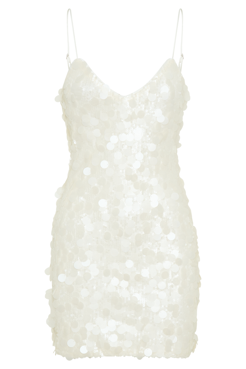 FJØRNA Studio | Sequin Micro Mini Dress with Spaghetti Straps