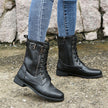 FJØRNA Erica Toe Side Zipper Orthopedic Boots with supportive design and durable leather, shown in a side view.