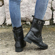 FJØRNA Erica Toe Side Zipper Orthopedic Boots showing the side zipper and supportive design for comfort and stability.