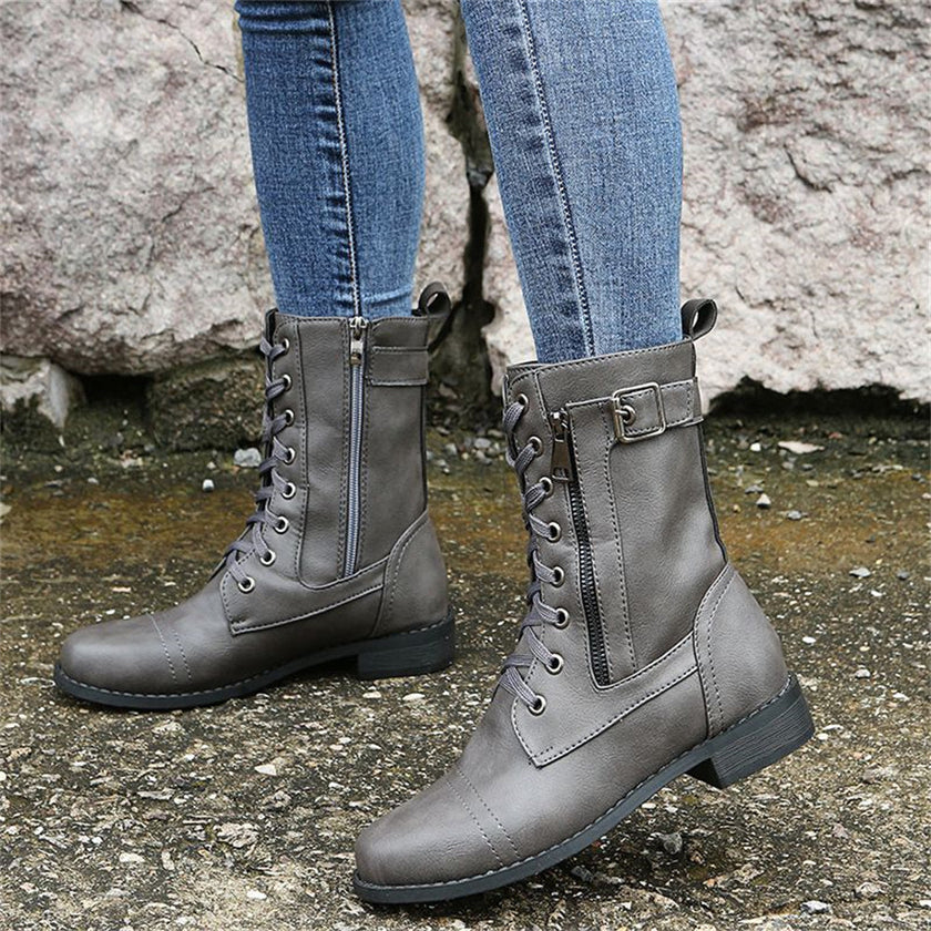 FJØRNA Erica Toe Side Zipper Orthopedic Boots with supportive design and side zipper for easy wear, shown in the product image.