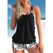 FJØRNA women's two-piece tankini swimwear set featuring a fitted tankini top and matching bottoms, perfect for beach or pool.