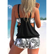 Women's FJØRNA two-piece tankini swimwear set featuring a stylish tankini top and matching bottoms, perfect for summer beach days.