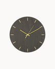 Shae | Modern Wall Clock in Grey Wood Look
