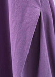 FJØRNA bohemian purple sleeveless cotton dress with O-neck and extra-large hem, perfect for casual or wedding occasions