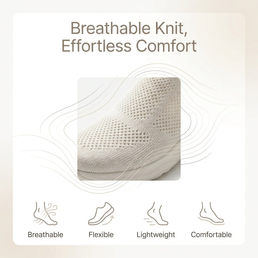 FJØRNA women's summer knit top, breathable casual blouse with a relaxed fit, perfect for warm weather.