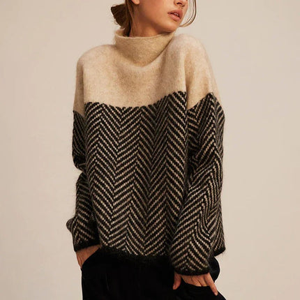Mira | Stylish and Cozy Vegan Wool Roll Neck Jumper