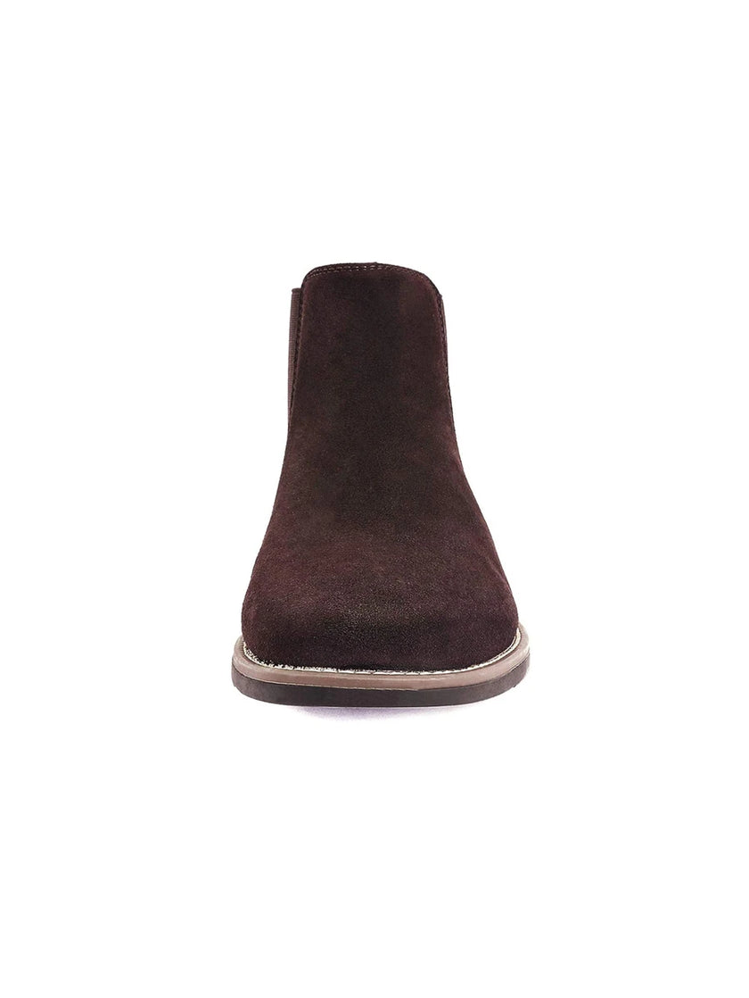Suede Chelsea Boots Camel - 5