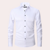 Liam | Men’s Dress Shirt Blue Size L Stretch Fabric