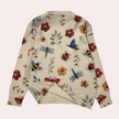 Floral Knit Pullover - 3