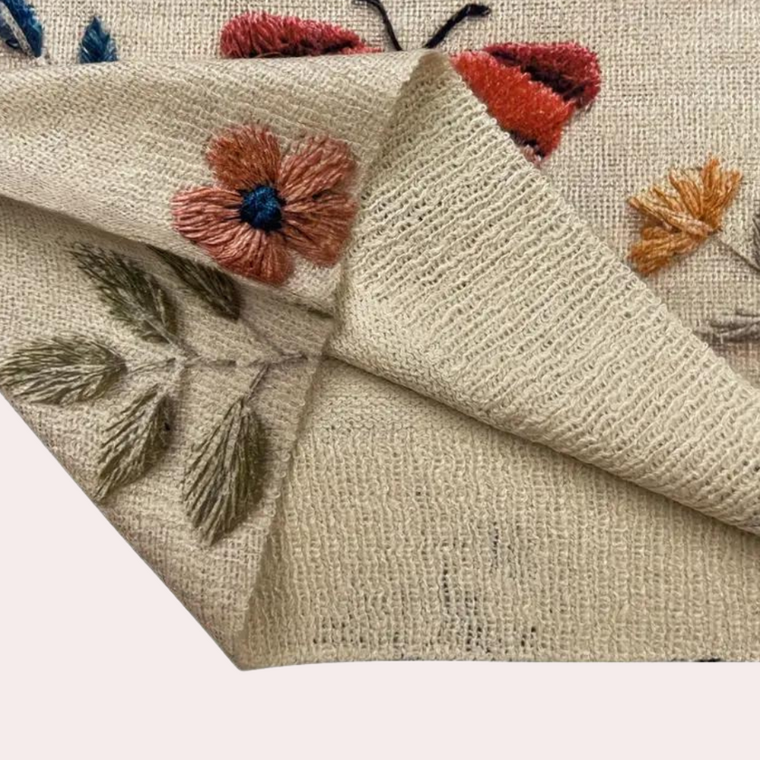 Floral Knit Pullover - 5