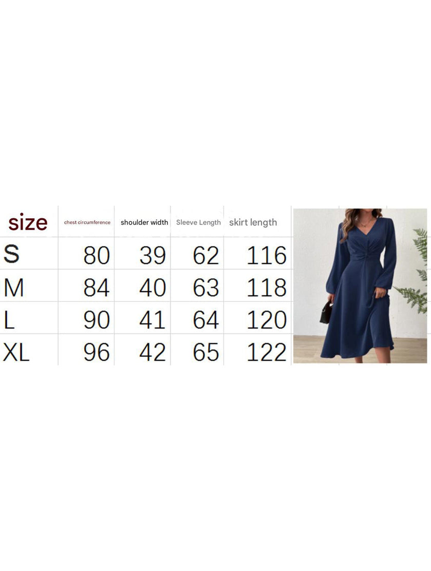 White V-neck lantern long-sleeved dress by FJØRNA, stylish fashion dress with flowing sleeves and elegant fit.