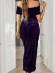 White strapless bodycon maxi dress by FJØRNA, featuring a sleek fit and smooth fabric, styled with a flowing length.