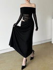 Elegant French-style slim-fit dress in white by FJØRNA, featuring a sleek silhouette and sophisticated design.