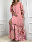 FJØRNA white lace tie sleeve shirt dress displayed on a hanger, showcasing its elegant design and delicate lace details.