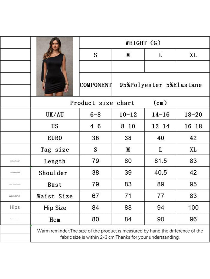 White FJØRNA one-shoulder asymmetrical neckline short dress with a stylish, modern design and fitted silhouette.
