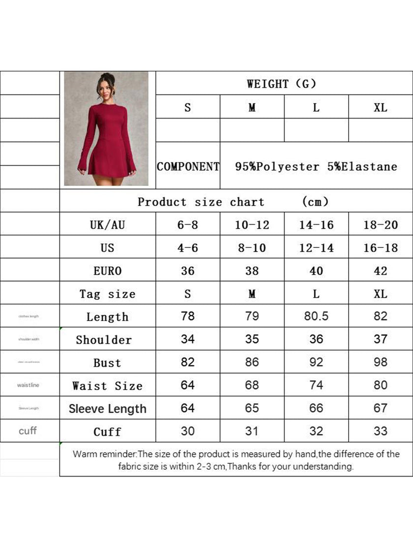 FJØRNA white backless long-sleeved slim-fit dress, elegant and stylish, shown on a model with a sleek silhouette.