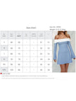 FJØRNA white shoulder slim-fit waist dress for women, stylish and fitted, displayed on a mannequin.