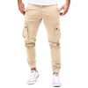 FJØRNA men's slim fit cargo joggers with multiple pockets, featuring a comfortable fit and casual style for everyday wear.