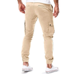 FJØRNA men's slim fit cargo joggers with multiple pockets, featuring a comfortable fit and functional design.