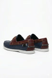 FJØRNA men's boat shoes with PU upper, nautical style, smart casual design, shown in a refined spring ease color variant.