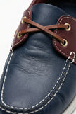 FJØRNA men's boat shoes with PU upper, nautical design, casual style, featuring laces and comfortable fit.