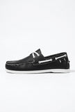 FJØRNA men's boat shoes with PU upper, nautical design, smart casual style, shown in a close-up shot.