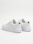 FJØRNA men's white breathable walking shoes with flexible cushioned design, lightweight casual sneakers for comfortable everyday wear.