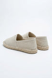 Men's linen espadrille shoes by FJØRNA, lightweight slip-on summer footwear with a casual, breathable design.