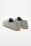Men's linen espadrille shoes by FJØRNA, slip-on lightweight summer footwear with breathable fabric and casual style.