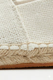 FJØRNA men's linen espadrille slip-on shoes with lightweight summer design, shown in a natural beige color on a white background.