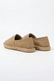 Men's linen espadrille shoes by FJØRNA, slip-on lightweight summer footwear with a casual, breathable design.
