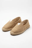 Men's linen espadrille shoes by FJØRNA, slip-on lightweight summer shoes with breathable fabric and casual style.