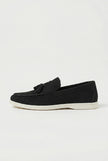 FJØRNA men's slip-on loafers with PU finish, smart casual shoes shown from a side angle on a neutral background.
