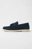 FJØRNA men's slip-on loafers in PU finish, showcasing casual smart shoes with a sleek, comfortable design and classic style.