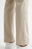 Men's straight chino trousers by FJØRNA, smart structured business pants with tailored fit, shown in a professional setting.