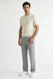 Men's FJØRNA straight chino trousers with a tailored, structured fit, ideal for business and smart casual wear.