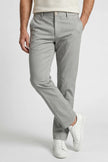 Men's straight chino trousers by FJØRNA, structured business pants with a smart tailored fit, shown in a clean, professional style.