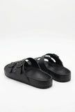 FJØRNA men's adjustable strap cushioned summer sandals with casual design, featuring comfortable soles and stylish straps.