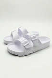 FJØRNA men's adjustable strap summer sandals with cushioned soles, casual footwear for men, shown from a side angle.