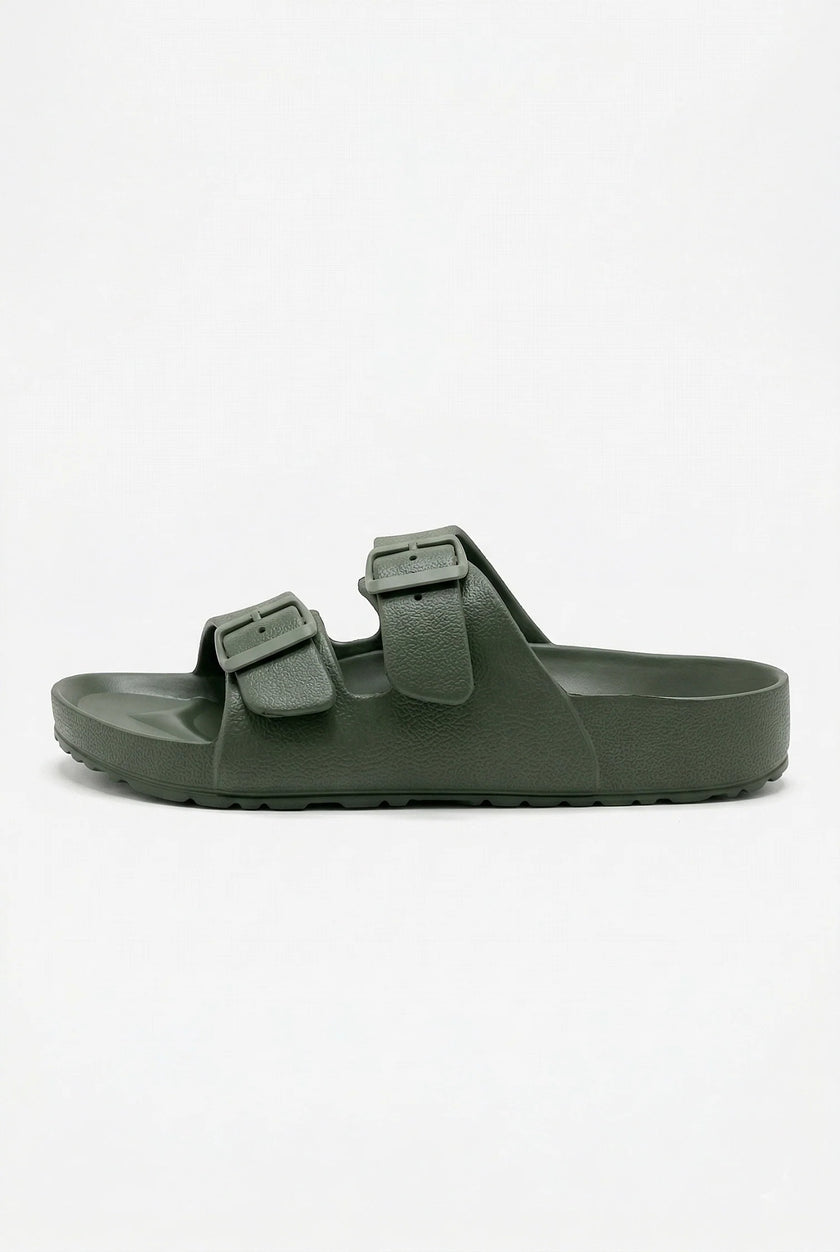 FJØRNA men's adjustable strap summer sandals with cushioned soles, casual footwear for comfortable warm-weather wear.
