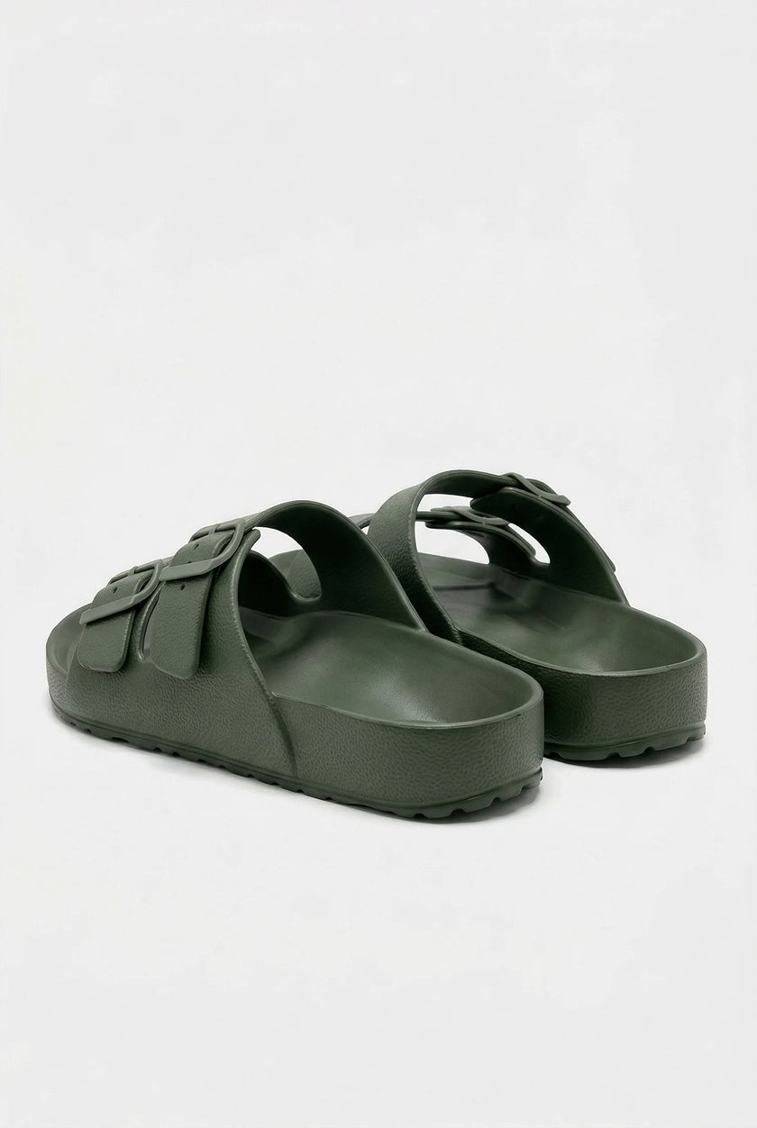 FJØRNA men's adjustable strap summer sandals with cushioned soles, casual footwear for comfortable warm-weather wear.