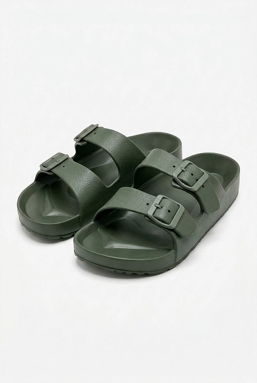 FJØRNA men's adjustable strap summer sandals with cushioned insoles, casual footwear featuring open-toe design and comfortable fit.