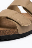 FJØRNA men's two-strap adjustable summer sandals with memory foam midsoles, comfortable and stylish for casual wear.