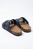 FJØRNA men's two-strap adjustable summer sandals with memory foam midsoles, featuring comfortable design and casual style.