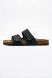 FJØRNA men's two-strap summer sandals with adjustable straps and memory foam midsole, designed for comfortable walking.