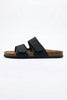FJØRNA men's two-strap summer sandals with adjustable straps and memory foam midsole, designed for comfortable walking.