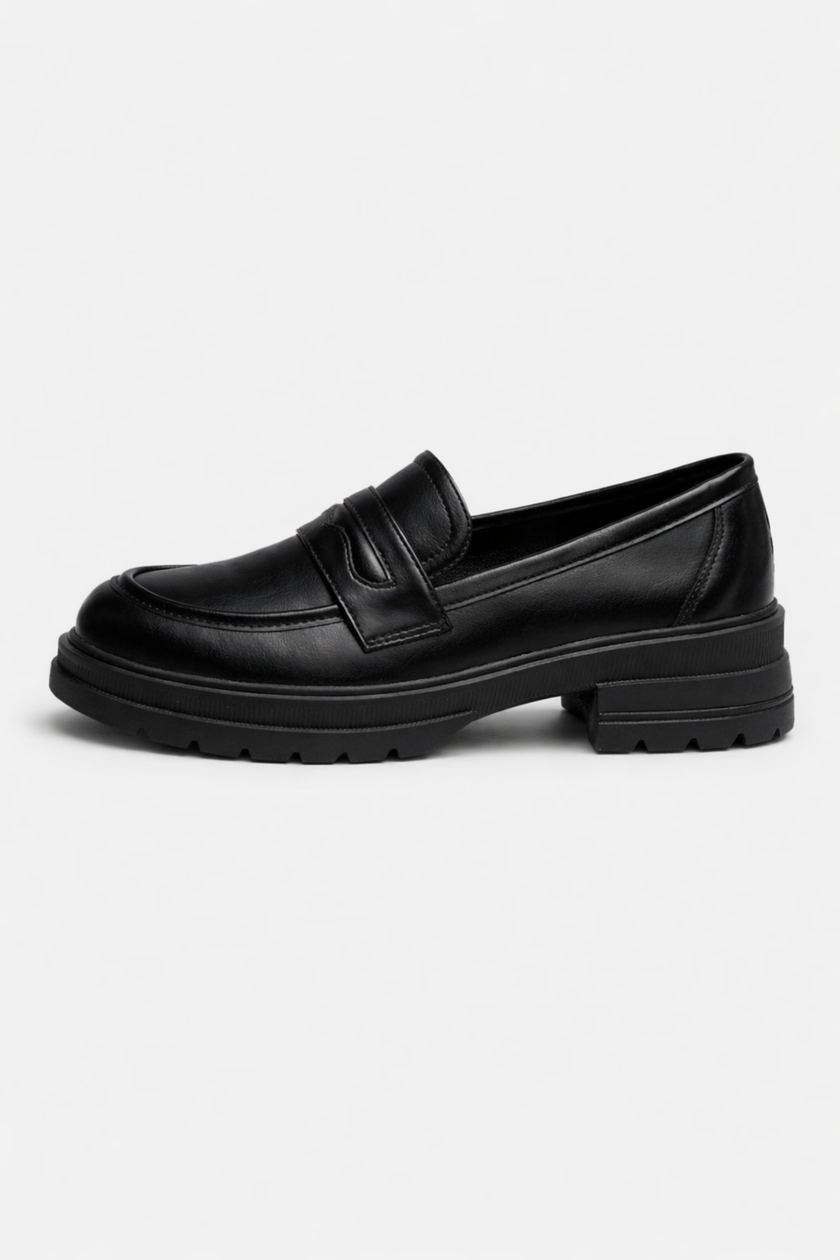 FJØRNA women's chunky loafers with block sole and platform design, perfect for spring fashion.