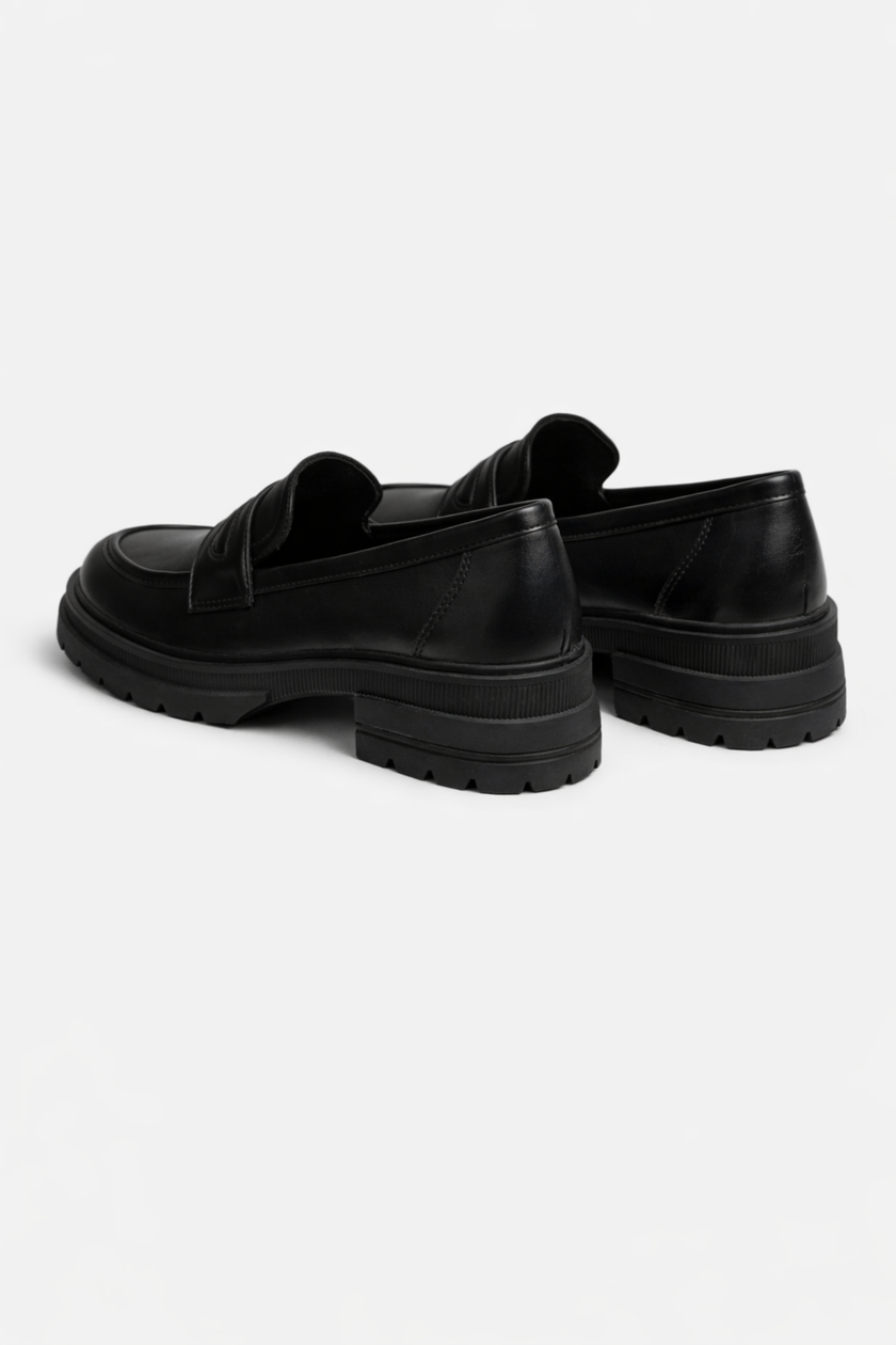 FJØRNA women's chunky loafers with block sole and platform design, perfect for spring fashion style.